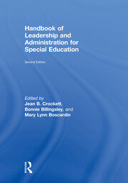 Handbook of Leadership and Administration for Special Education book cover
