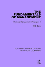 The Fundamentals of Management: Business Management in Transport 1 book cover