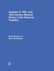 Analysis of 18th- and 19th-Century Musical Works in the Classical Tradition book cover