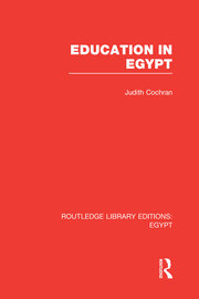 Education in Egypt (RLE Egypt) book cover