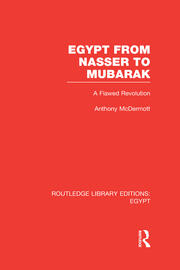 Egypt from Nasser to Mubarak (RLE Egypt): A Flawed Revolution book cover