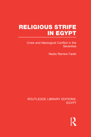 Religious Strife in Egypt (RLE Egypt): Crisis and Ideological Conflict in the Seventies book cover