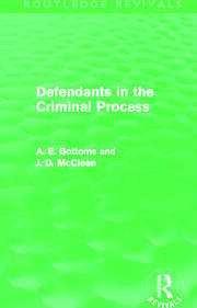 Defendants in the Criminal Process (Routledge Revivals) book cover