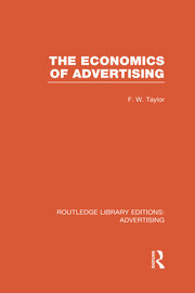 The Economics of Advertising book cover
