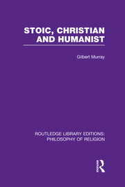 Stoic, Christian and Humanist book cover