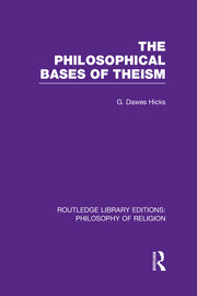 The Philosophical Bases of Theism book cover