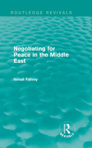 Negotiating for Peace in the Middle East (Routledge Revivals) book cover