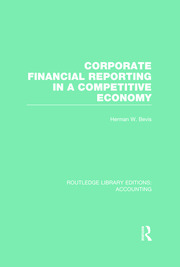 Corporate Financial Reporting in a Competitive Economy (RLE Accounting) book cover