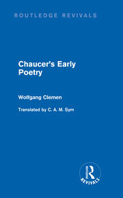 Chaucer's Early Poetry (Routledge Revivals) book cover