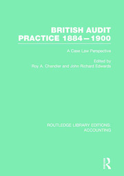 British Audit Practice 1884-1900 (RLE Accounting): A Case Law Perspective book cover