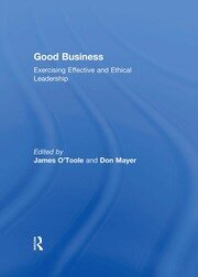 Good Business: Exercising Effective and Ethical Leadership book cover