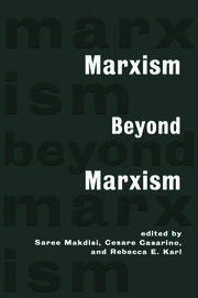 Marxism Beyond Marxism book cover