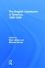 The English Literatures of America: 1500-1800 book cover
