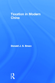 Taxation in Modern China book cover