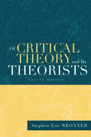 Of Critical Theory and Its Theorists book cover