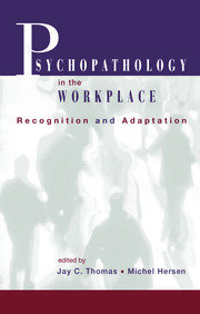 Psychopathology in the Workplace: Recognition and Adaptation book cover