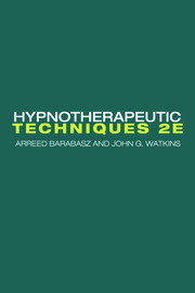 Hypnotherapeutic Techniques: Second Edition book cover