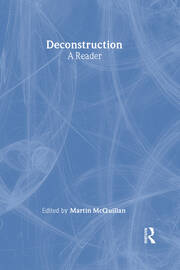 Deconstruction: A Reader book cover