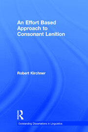 An Effort Based Approach to Consonant Lenition book cover