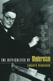 The Difficulties of Modernism book cover
