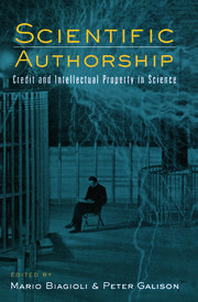 Scientific Authorship: Credit and Intellectual Property in Science book cover