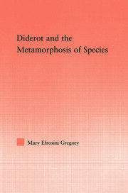 Diderot and the Metamorphosis of Species book cover