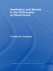 Aesthetics and Morals in the Philosophy of David Hume book cover