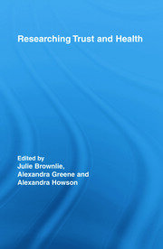 Researching Trust and Health book cover