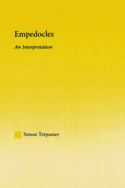Empedocles: An Interpretation book cover