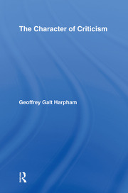 The Character of Criticism book cover