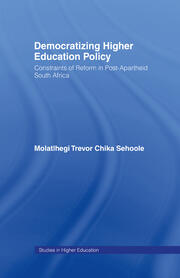 Democratizing Higher Education Policy: Constraints of Reform in Post-Apartheid South Africa book cover