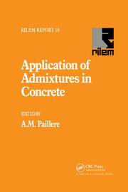 Application of Admixtures in Concrete book cover