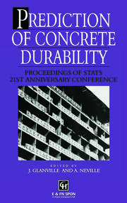 Prediction of Concrete Durability: Proceedings of STATS 21st anniversary conference book cover