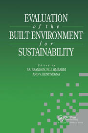 Evaluation of the Built Environment for Sustainability book cover