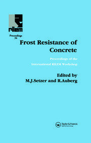Frost Resistance of Concrete book cover
