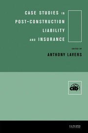 Case Studies in Post Construction Liability and Insurance book cover