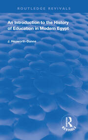 An Introduction to the History of Education in Modern Egypt book cover