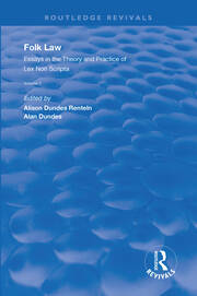 Folk Law: Essays in the Theory and Practice of Lex Non Scripta: Volume II book cover