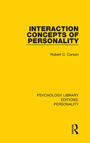 Interaction Concepts of Personality book cover