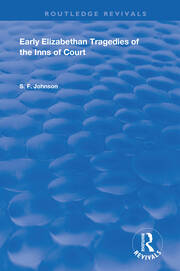 Early Elizabethan Tragedies of the Inns of Court book cover