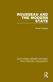 Rousseau and the Modern State book cover