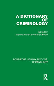 A Dictionary of Criminology book cover