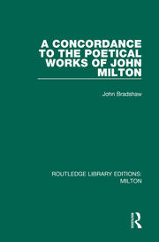 A Concordance to the Poetical Works of John Milton book cover