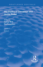 The Poetry of Cercamon and Jaufre Rudel book cover