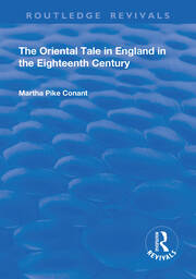 The Oriental Tale in England in the Eighteenth Century book cover