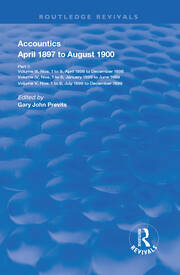Accountics, Part II: April 1897 to August 1900 book cover