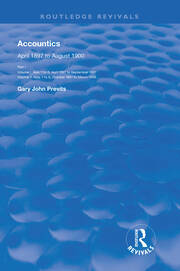 Accountics, Part I: April 1897 to March 1898 book cover