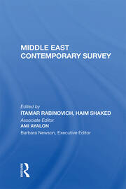 Middle East Contemporary Survey, Volume Xi, 1987 book cover