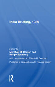 India Briefing, 1989 book cover