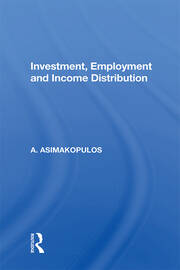 Investment, Employment And Income Distribution book cover